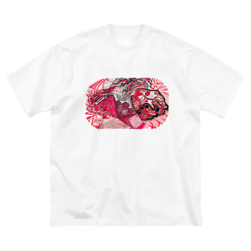 薄紅 ビッグシルエットTシャツ