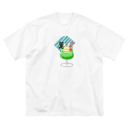 シュワシュワ　フチネコさん Big T-Shirt