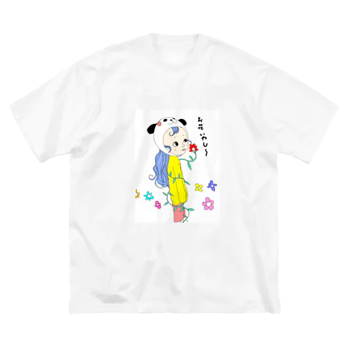 お花ガール ビッグシルエットTシャツ