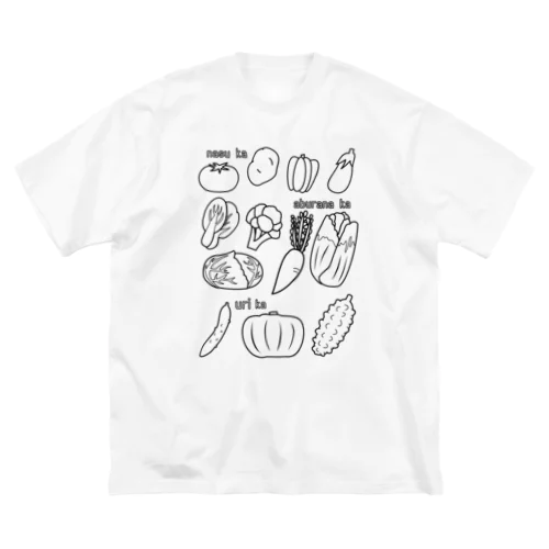 線画　君たち何科？ ビッグシルエットTシャツ