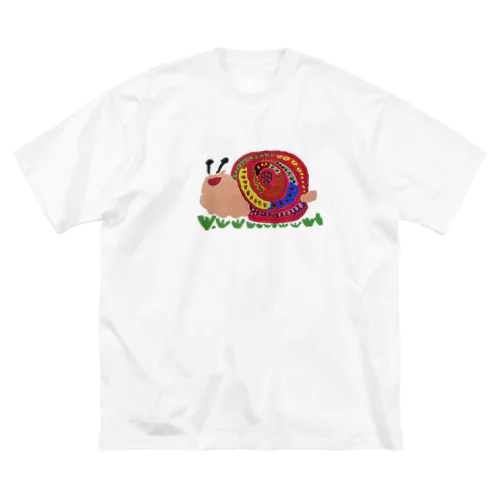 てんまるカタツムリ ビッグシルエットTシャツ