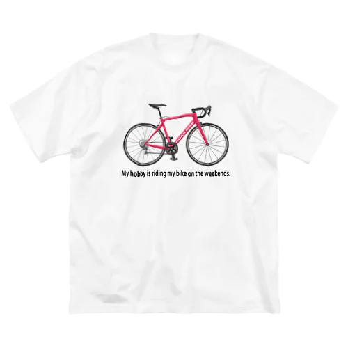 趣味は週末のロードバイク赤 Big T-Shirt