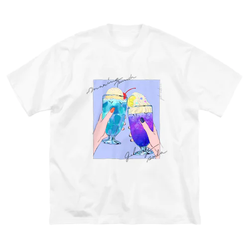 marine punch & galaxy soda ビッグシルエットTシャツ