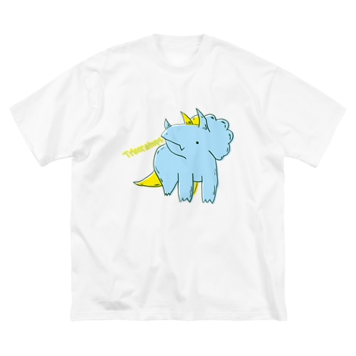 トリケラトプス好きのトリケラちゃんpopカラー Big T-Shirt