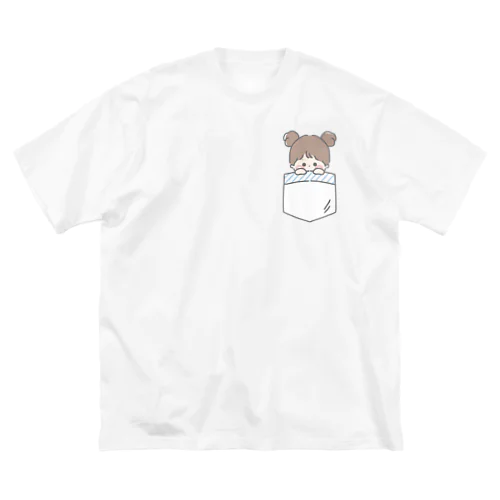 ひょこっと女の子 Big T-Shirt