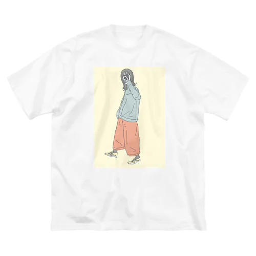 エモい女の子Tシャツ ビッグシルエットTシャツ