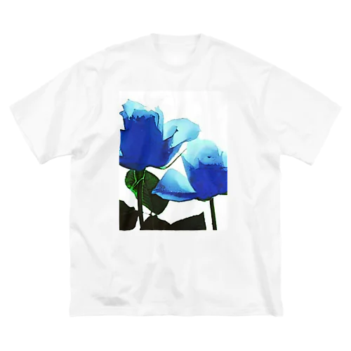 Blue Rose ビッグシルエットTシャツ