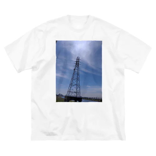 鉄塔と空 Big T-Shirt