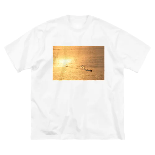 黄金色の海 ビッグシルエットTシャツ
