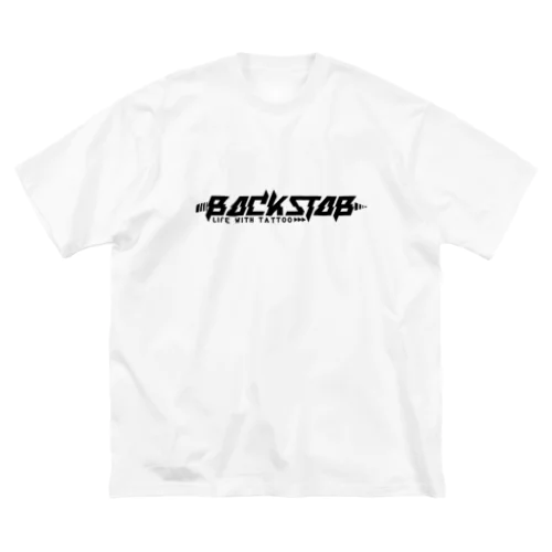 BackStab黒ロゴ ビッグシルエットTシャツ