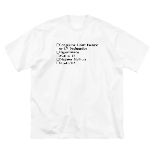 CHADS2チェックリスト ビッグシルエットTシャツ