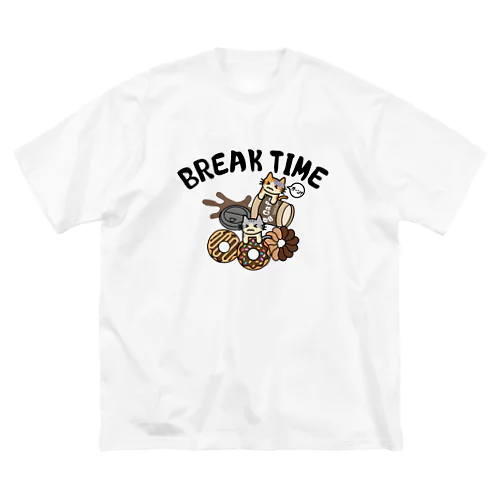 BREAK TIME CATS ビッグシルエットTシャツ