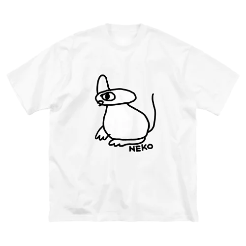 みくりやねこ(しろ) ビッグシルエットTシャツ