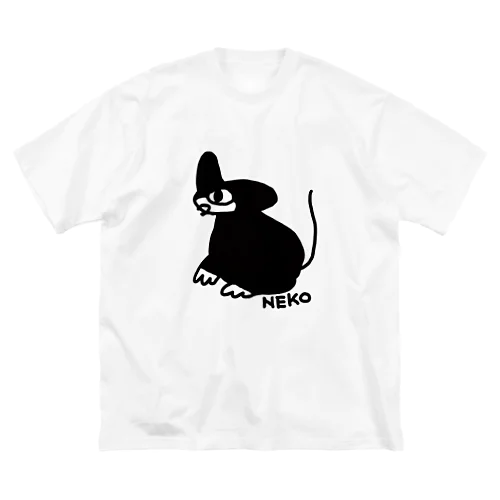 みくりやねこ(くろ) ビッグシルエットTシャツ