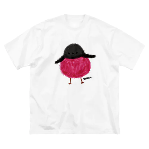 ピンクロビン ビッグシルエットTシャツ