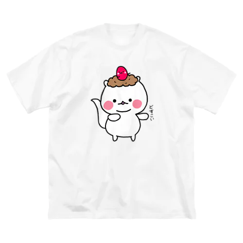 お相撲さん風 もち三郎 ビッグシルエットTシャツ