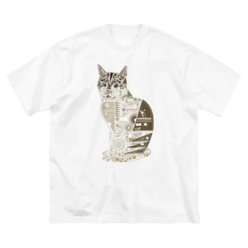 Picture Cat 幾何学デザイン Big T-Shirt