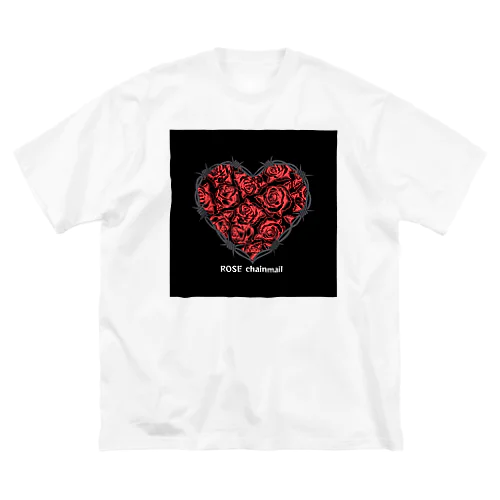 rose-heart ビッグシルエットTシャツ