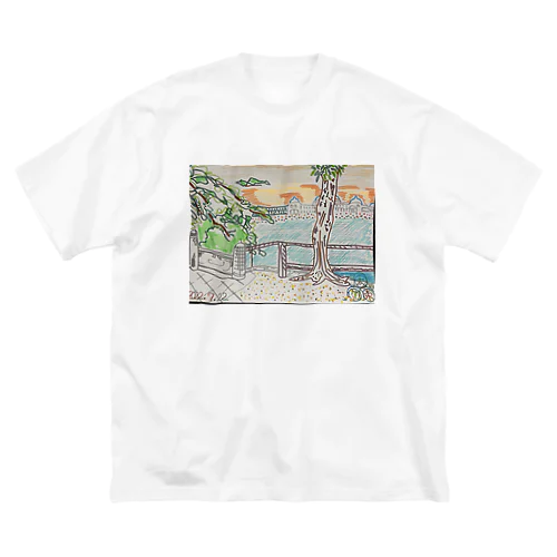 不忍池 ビッグシルエットTシャツ