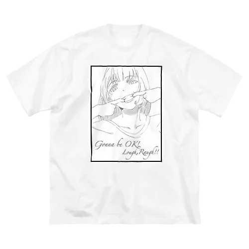 ラフなラフ(笑顔)のシャツ ビッグシルエットTシャツ