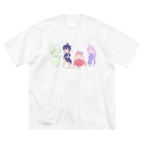 「アザミの森」3周年記念デフォルメイラスト Big T-Shirt