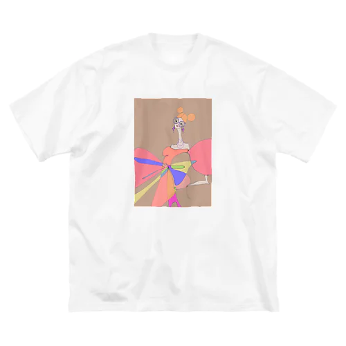 カラフルドレス (パステル調) ビッグシルエットTシャツ