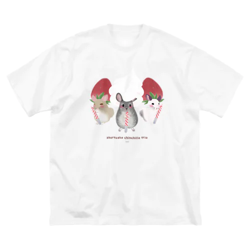 shortcake chinchilla trio ビッグシルエットTシャツ