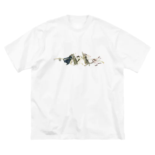 犬猫綱引き　チーム猫 Big T-Shirt