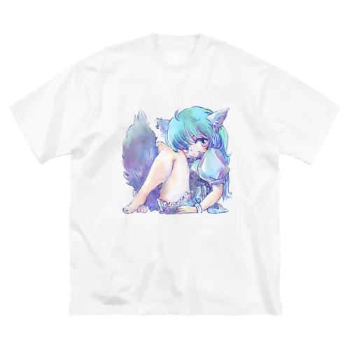 けもみみ&けもしっぽっ子 ビッグシルエットTシャツ