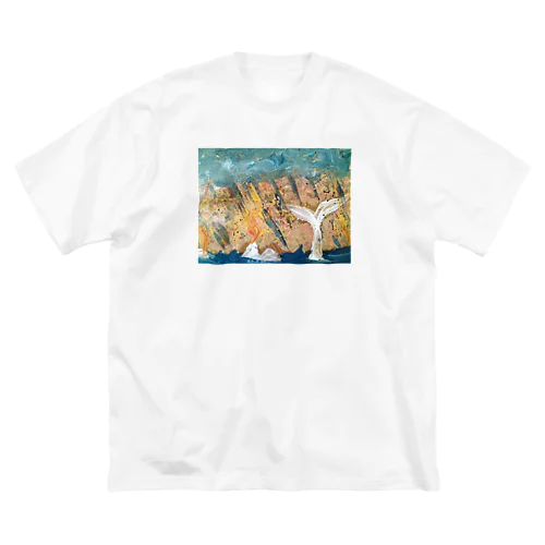 stormy sea ビッグシルエットTシャツ