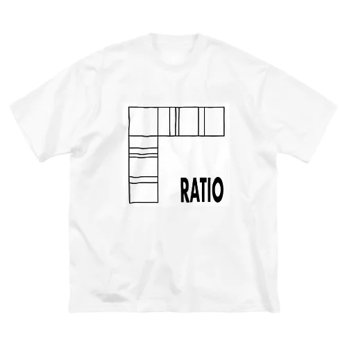 Ratio 比率模様 ビッグシルエットTシャツ