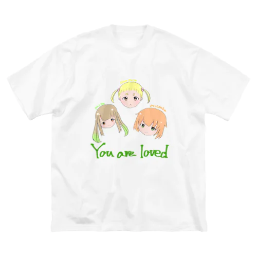 よよちゃんみそちゃんみつばくん ビッグシルエットTシャツ