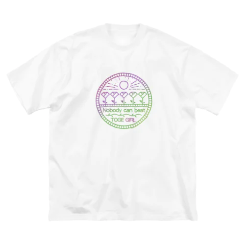 庭師のエムブレム-Nobody can beat TOGE GIRL- ビッグシルエットTシャツ