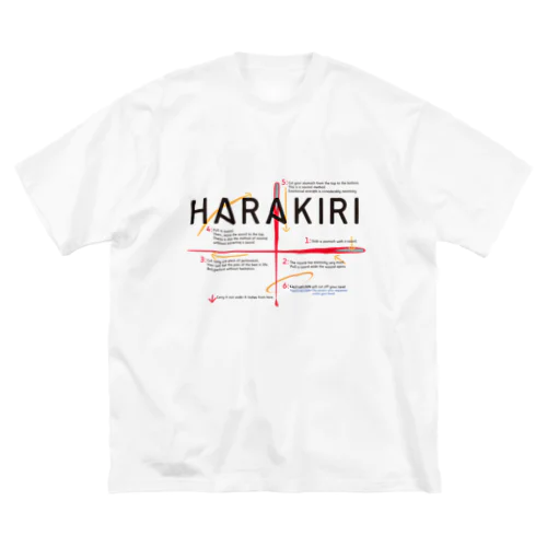 腹切りマニュアル ビッグシルエットTシャツ