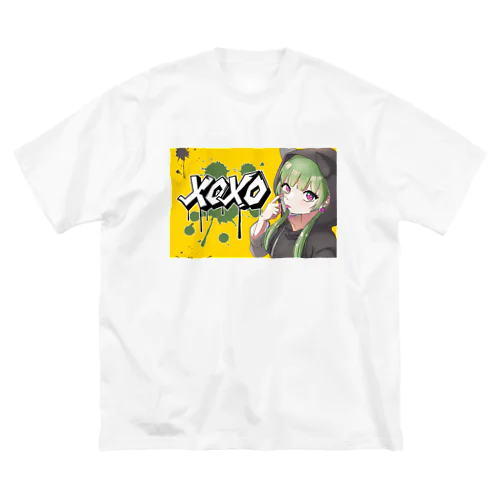 【表イラスト】xoxoシリーズVer.YELLOW ビッグシルエットTシャツ