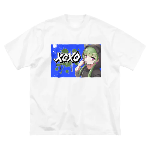 【表イラスト】xoxoシリーズVer.BULE ビッグシルエットTシャツ