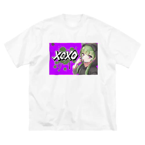 【表イラスト】xoxoシリーズVer.PURPLE Big T-Shirt