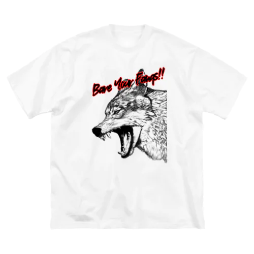 【Bare your Fangs!!】：Wolf Big T-Shirt