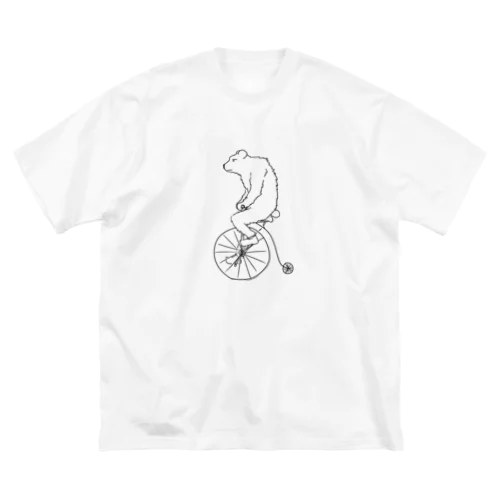 チャリンコシロクマ ビッグシルエットTシャツ