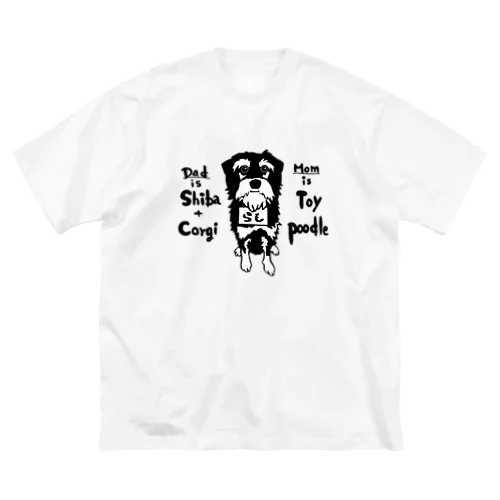 看板犬らも ビッグシルエットTシャツ