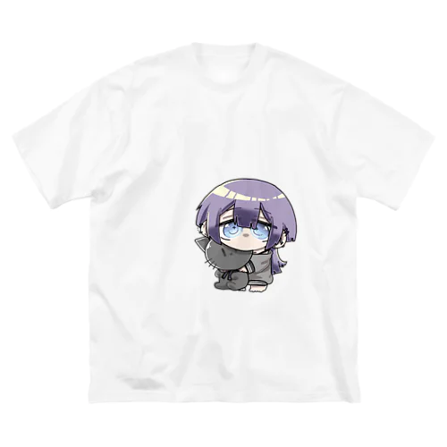 クラゲカットの女の子 ビッグシルエットTシャツ