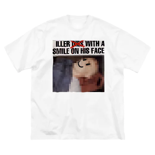 ILLER D**S WITH A SMILE ON HIT FACE ビッグシルエットTシャツ