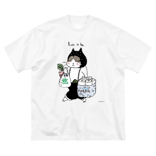 お買い物ねこ Big T-Shirt
