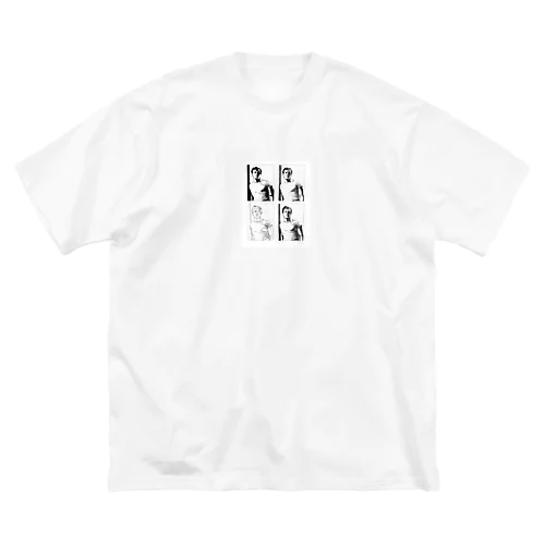 B/W ビッグシルエットTシャツ