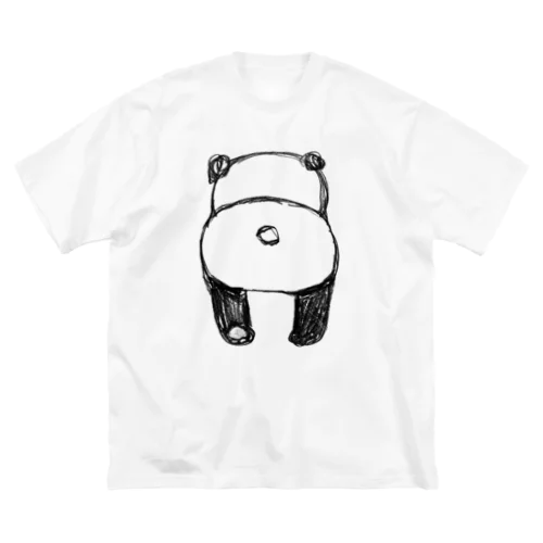 パンダのしっぽは白ですよ ビッグシルエットTシャツ
