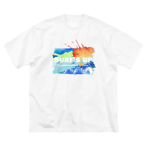 Surf's up〜良い波がきた・art〜オリジナルデザイン ビッグシルエットTシャツ