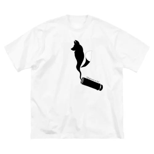 くだからきつね(WHITE) ビッグシルエットTシャツ