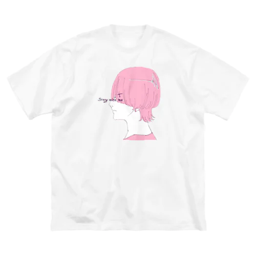 Stay with me_P ビッグシルエットTシャツ