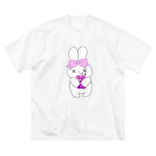 SAKEうさ　すとろんぐ ビッグシルエットTシャツ