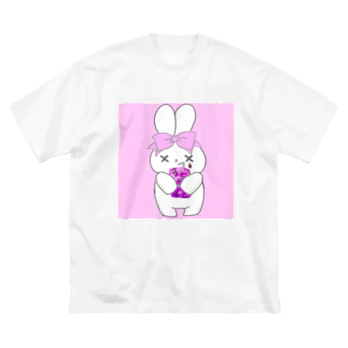 SAKEうさ　すとろんぐ　ver2 ビッグシルエットTシャツ